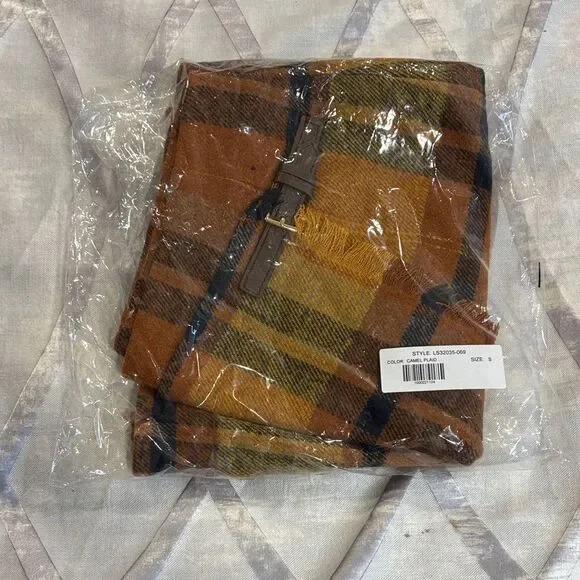 Vici Plaid Brown and Yellow Women's Skirt - Picture 7 of 8